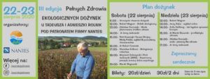 Read more about the article III Edycja Pełnych Zdrowia Ekologicznych Dożynek u Tadeusza Rolnika pod patronatem firmy Nantes.
